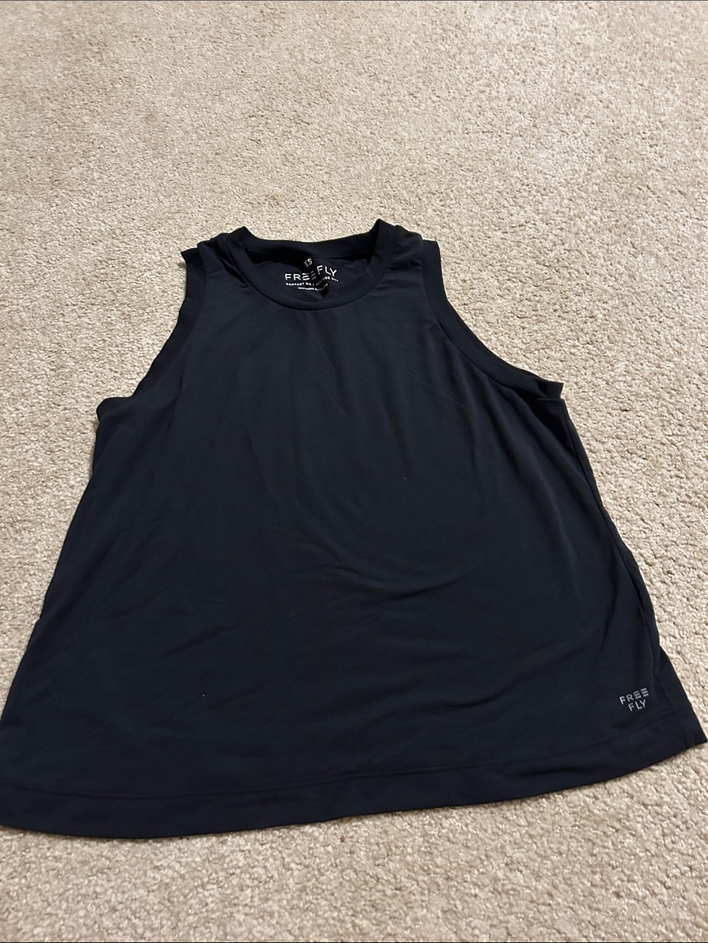 Women’s Free Fly Black Sleeveless Performance Tank